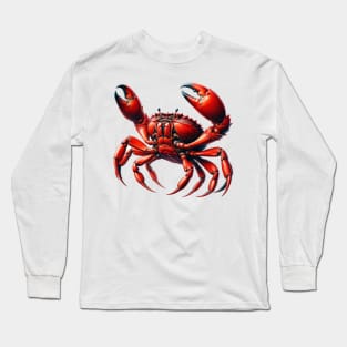 Christmas Island crab - natural history art Long Sleeve T-Shirt